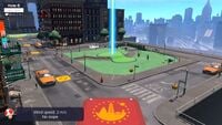 Hole 6 of New Donk City with the amateur layout in Mario Golf: Super Rush