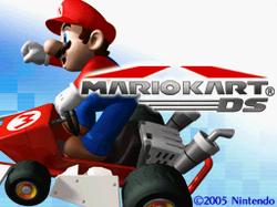 The top half of MKDS's title screen