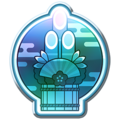 The Today's Challenge badge of the New Year's 2022 Tour depicting a kadomatsu