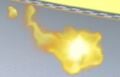 A "Ball of Fire" from Mario Kart Tour