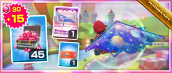 The Planet Glider Pack from the Rosalina Tour in Mario Kart Tour