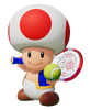 Artwork of Toad from Mario Tennis Fever