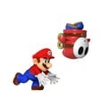 Mario throwing a Shy Guy