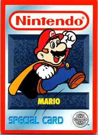 One of the Nintendo Collector Cards