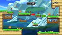 Screenshot of Mario in The Perpetual Shell, a Boost Mode Challenge Mode in New Super Mario Bros. U.