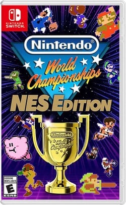 The American box art for Nintendo World Championships: NES Edition.