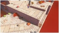 Mario bouncing on a Hat Trampoline in the Sand Kingdom of Super Mario Odyssey