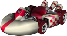 The model for Small Female Mii's Standard Kart S from Mario Kart Wii