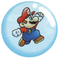Mario in a soap bubble