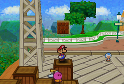 Only ? Block in Toad Town of Paper Mario.