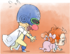 Dr. Crygor and Penny artwork for WarioWare: Get It Together!