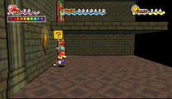 Sixth ? Block in Yold Ruins of Super Paper Mario.