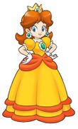 Artwork of Princess Daisy from Itadaki Street DS