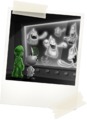 E. Gadd looks at the ghosts that Gooigi collected