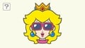 Peach wearing sunglasses