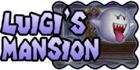The logo for Luigi's Mansion, from Mario Kart Double Dash!!.