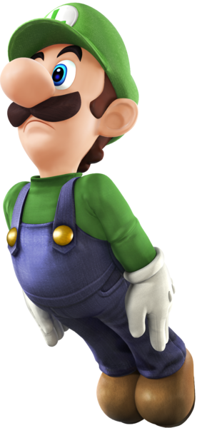 File:Luigi Artwork (alt) - Super Smash Bros. 4.png