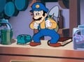 Luigi preparing to go after his brother