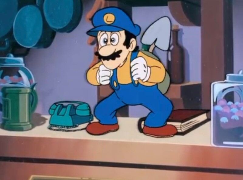 File:Luigi with digging tools.jpg