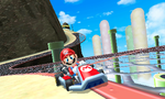Mario, racing at Rock Rock Mountain