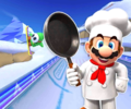 The course icon of the R variant with Mario (Chef)