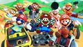 Eight variants of Mario tricking on 3DS Daisy Hills R