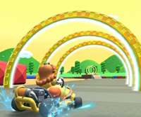 Thumbnail of the Ring Race bonus challenge held on RMX Mario Circuit 1
