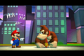 Mario laughing at Donkey Kong
