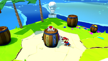 How to rescue the Red Toad on Spade Island in Paper Mario: The Origami King