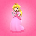 Image shown with the "Princess Peach" option in an opinion poll on characters from the Super Mario franchise