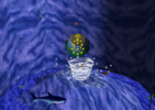Screenshot of Dire, Dire Docks from Super Mario 64.