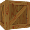 Rendered model of a Crate in Super Mario Galaxy.