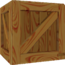 Rendered model of a Crate in Super Mario Galaxy.