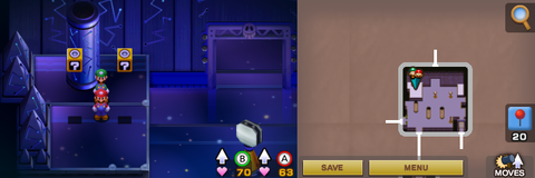 Fifth and sixth blocks in Woohoo Hooniversity of Mario & Luigi: Superstar Saga + Bowser's Minions.