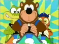 Banjo in a Japanese commercial for Diddy Kong Racing