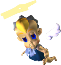In-game render of the Brawl Doll from Wario World.