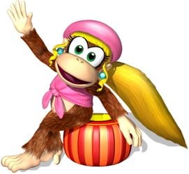 Art of Dixie Kong from Diddy Kong Racing DS