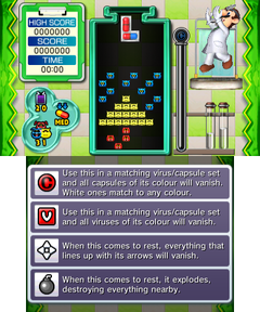 Beginner Stage 10 of Miracle Cure Laboratory in Dr. Mario: Miracle Cure