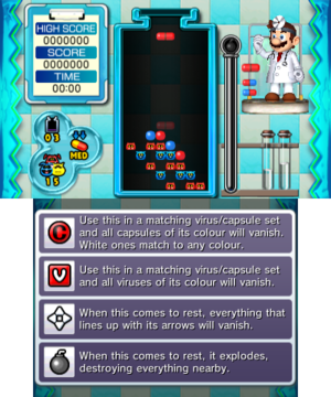 Beginner Stage 13 of Miracle Cure Laboratory in Dr. Mario: Miracle Cure