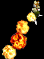 Fox uses his Fire Fox move in Super Smash Bros.