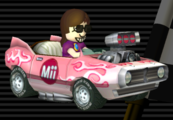 Female Mii's Flame Flyer from Mario Kart Wii