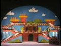 The backdrop, based on Super Mario Bros.