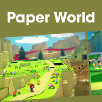 Cover image for the Paper World playlist for Paper Mario: The Origami King on Nintendo Music.