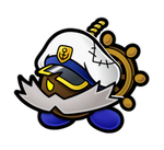 Artwork of Admiral Bobbery from Paper Mario: The Thousand-Year Door (Nintendo Switch)