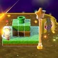 Screenshot of the level icon of Captain Toad's Fiery Finale in Super Mario 3D World