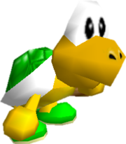 Model of Koopa the Quick from Super Mario 64.