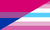A combination of the bisexual and femboy flags
