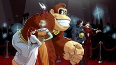 Artwork by Supergiant Games, developers of Hades II, for The Game Awards 2025. It shows characters from various games shortlisted for the event walking a red carpet. The characters are as follows: