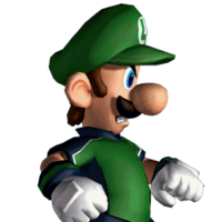 Luigi's versus sprite from Super Mario Strikers