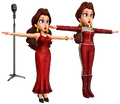 Pauline (normal and biker wear; with microphone)